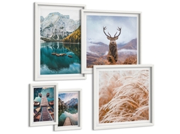 Conjunto De Pinturas Paisagens De Montanha E Beleza Da Natureza Espelharte (5 Peças)