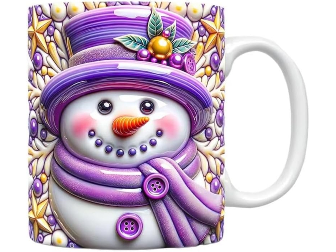 Canecas De Café Com Boneco De Neve Com Tema Natalino