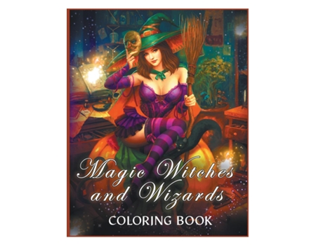Livro Magic Witches And Wizards Coloring Book De Gwymbell Tracy (inglês)