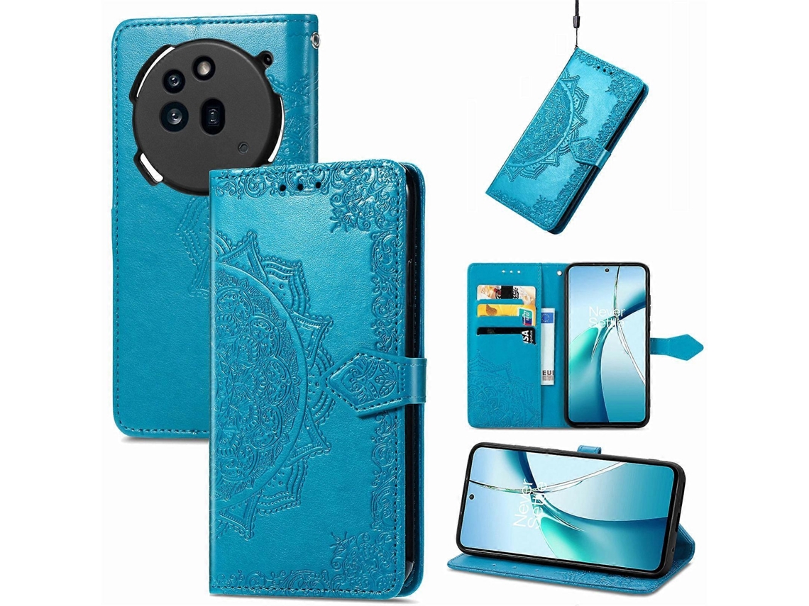 Capa De Celular Em Couro Com Estampa De Flor Mandala Para Nothing Phone 3a