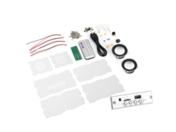 Kit Diy Caixa De Som Bluetooth Com Controle De Voz Luz Amplificador Eletrônico Pequeno