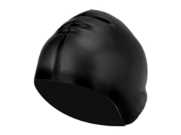 Boné de Natação Silicone Elástico Adulto Unissexo Preto