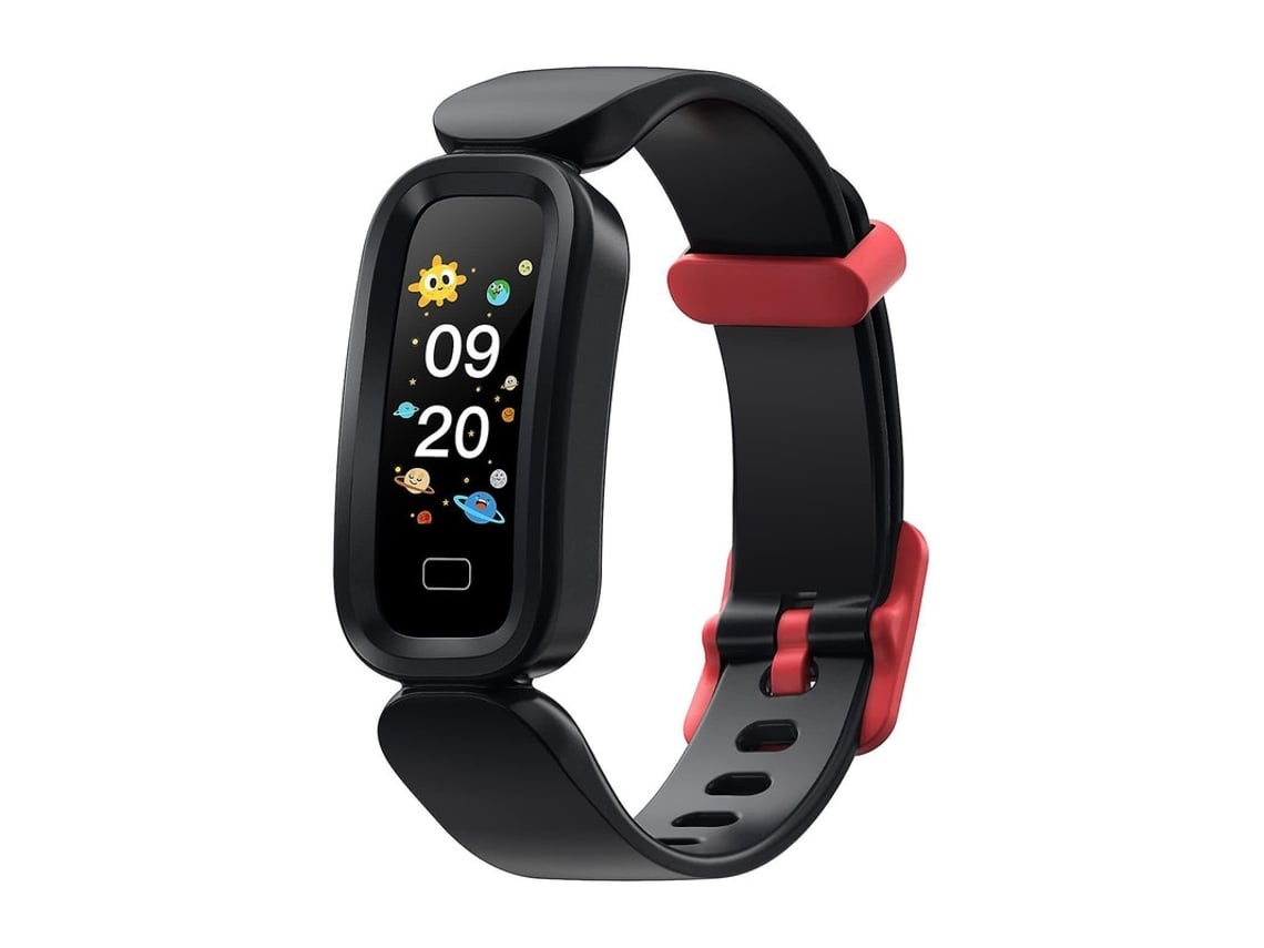 Relógio Inteligente Para Crianças Pedômetro De Monitoramento De Saúde Compatível Com Android Ios Smartwatch Preto Yunzii
