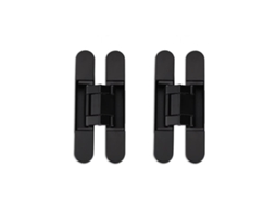 Dobradiças Invisíveis Ocultas 3d Ajustáveis 150x25mm Preto 2 Peças Suportam 40kg Black