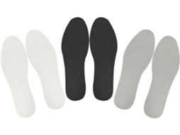 Palmilhas De Látex Respiráveis E Com Absorção Impacto, 3 Pares, Para Calçados Masculinos E Femininos Confortáveis