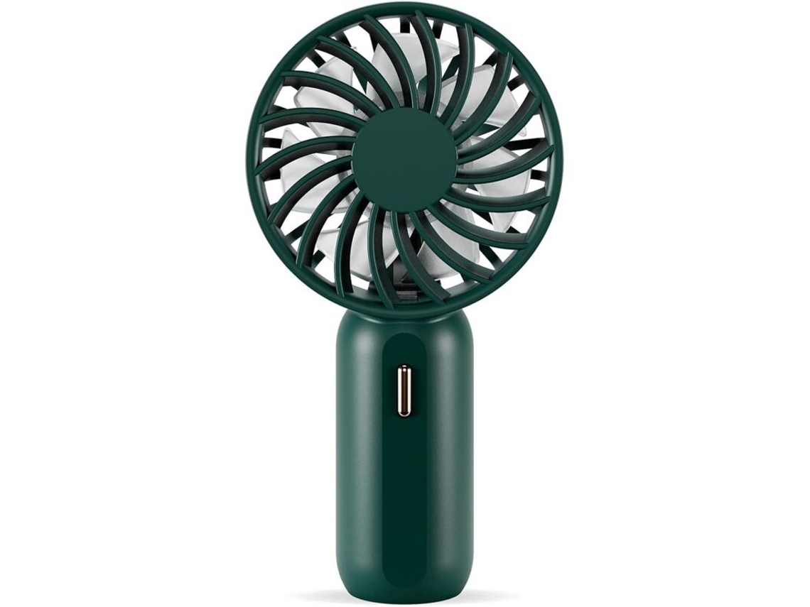 Mini Ventilador Portátil Com 3 Velocidades Ajustáveis, Bateria Recarregável, Com Fio, Silencioso E Com Conexão Usb Para Casa, Escritório E Viagens