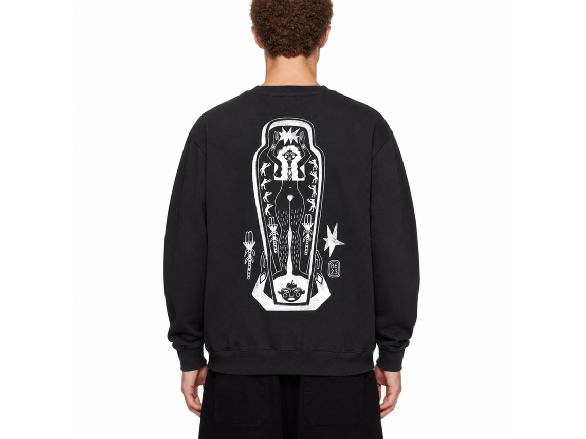Rockinstone Sacred Womb Black Classic Sweatshirtdouble-sided Print Unique Designer Style