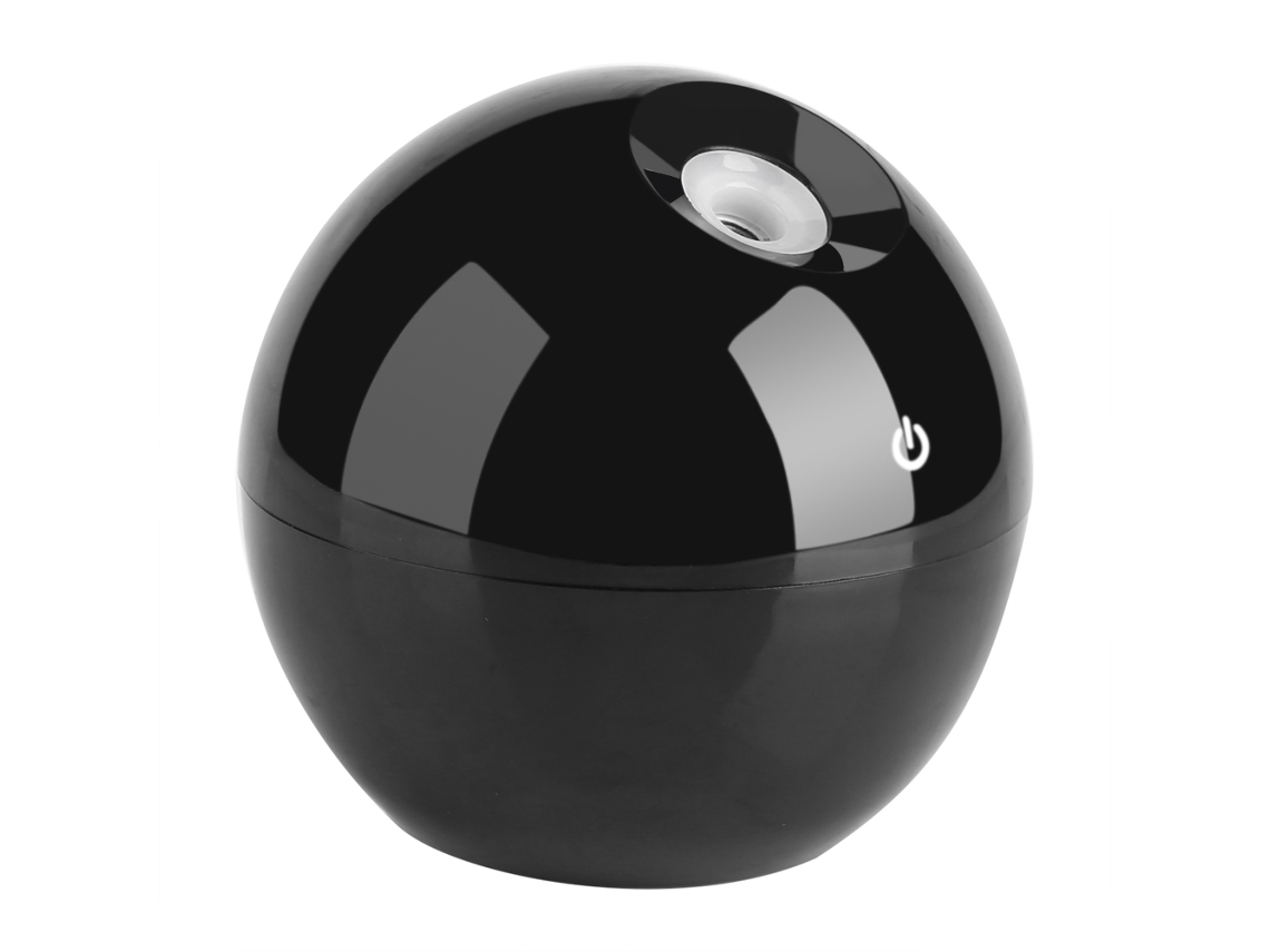 Laxiscreed Umidificador De Aromaterapia Oval Preto Com Funções De Purificação E Textura De Madeira