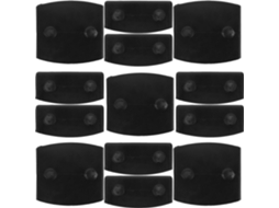 Conjunto De 36 Peças Suportes Plástico Para Ripas Cama, Com Fivelas Simples E Duplas, Largura Interna De 57mm