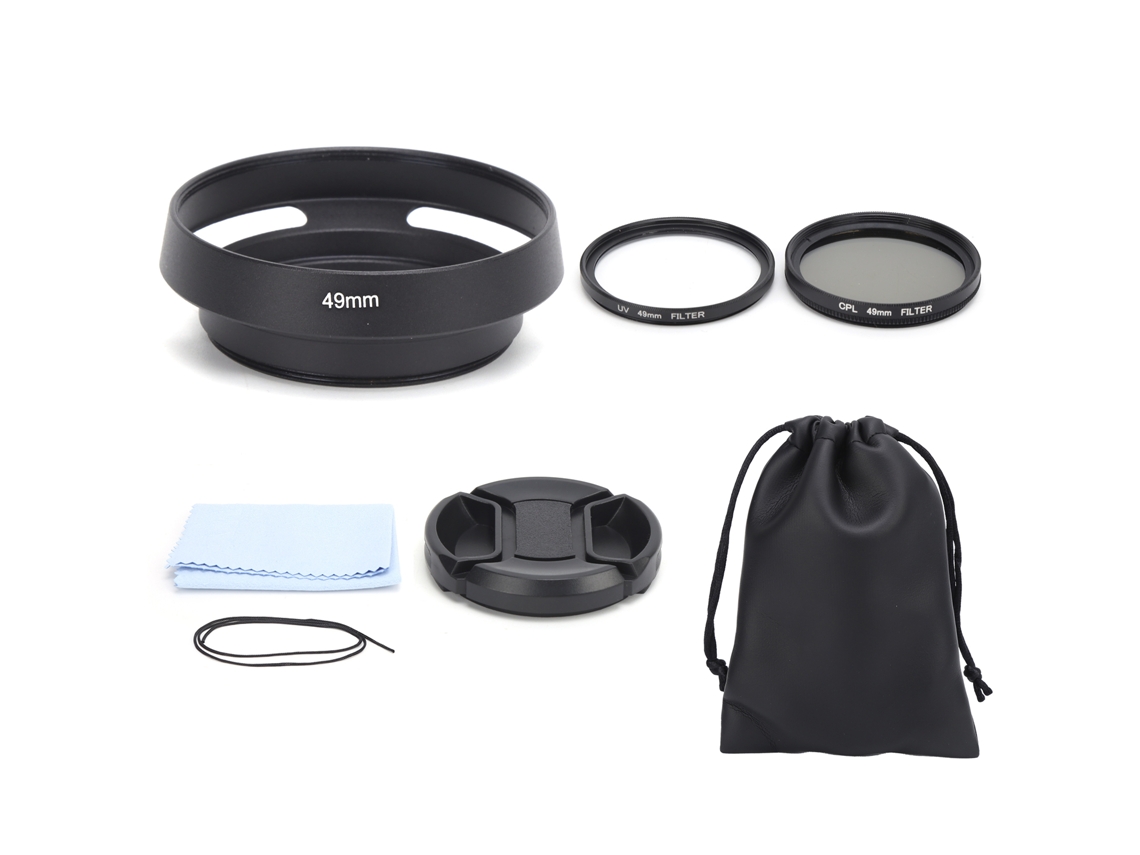 2026 kit de Filtros Uv Cpl para Lentes de Câmera com Tampa e Capucha