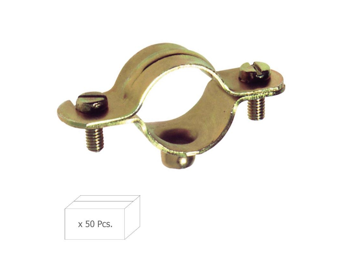 Abrazadera metalica m-6 60 mm. (caja 50 piezas)