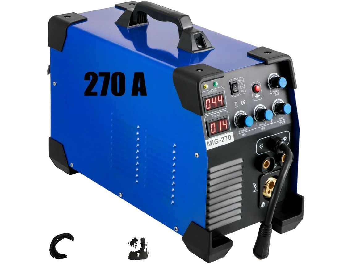 Soldador Mig, 270a, 220v, Faixa De Corrente De 50-200a, Design Compacto, Proteção Contra Superaquecimento