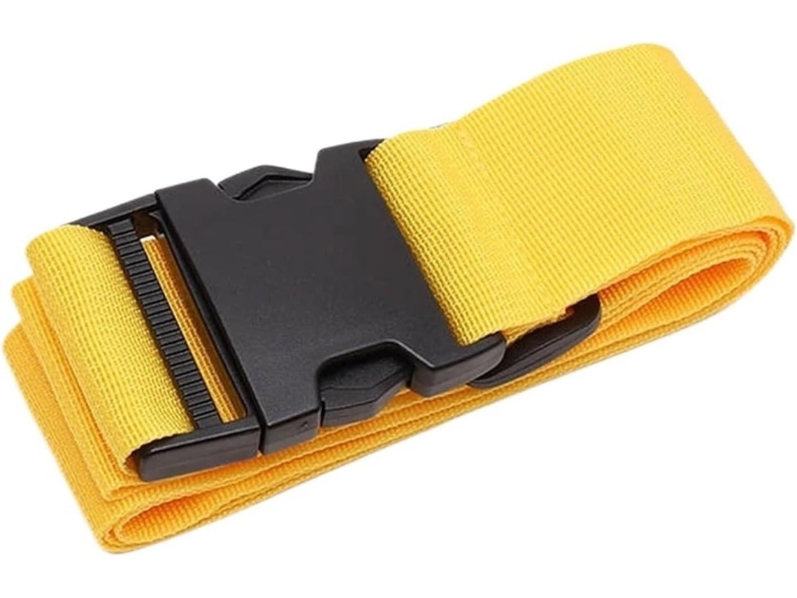 Conjunto De 4 Cintas Para Bagagem, Adequadas Para Diferentes Tipos De Malas Viagem Amarelo