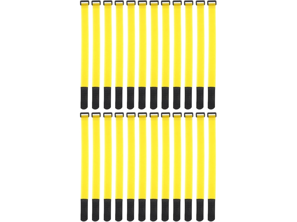 Conjunto de 24 Abraçadeiras de Nylon Ajustáveis e Resistentes Às Intempéries com Fivela de Gancho. SFUSHOS
