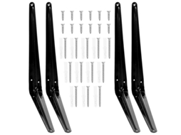 4 Conjuntos De Prateleiras Montadas Na Parede Allinless