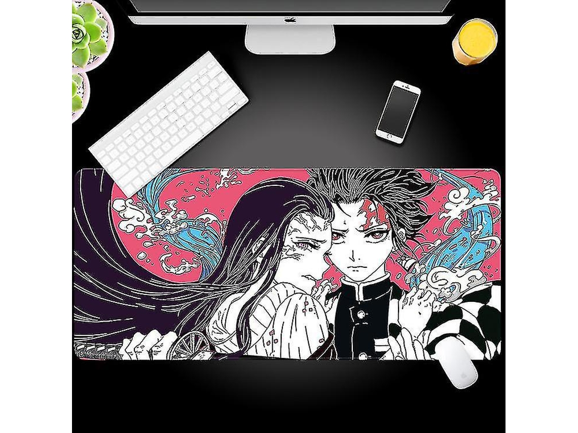Mousepad Periférico Grande Com Estampa Da Animação Demon Slayer, Ideal Para Uso Em Desktops, Estilo B. Olysi Shop