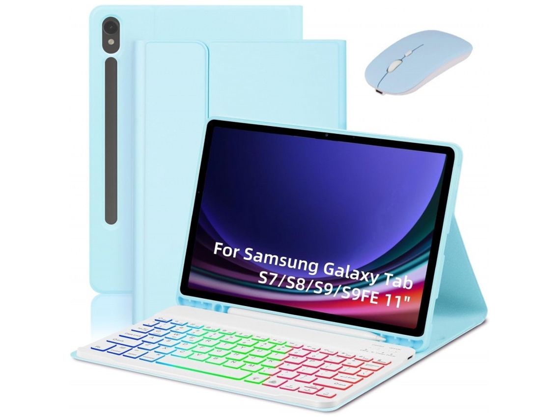 Lurelia Capa Com Teclado Bluetooth Para Samsung Tab S9 11 Com Rato