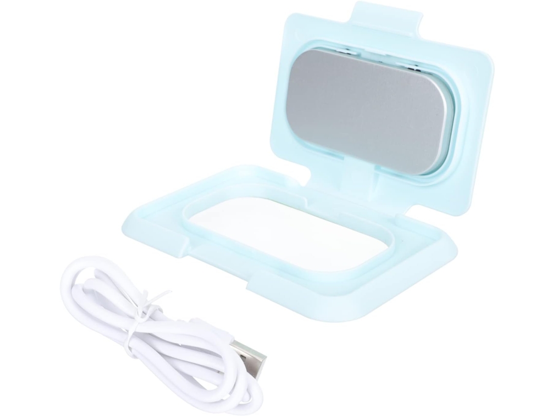 Aquecedor Portátil de Lenços Umedecidos para Bebês com Cabo Usb, Estojo em Abs Rosa, CHABERLU