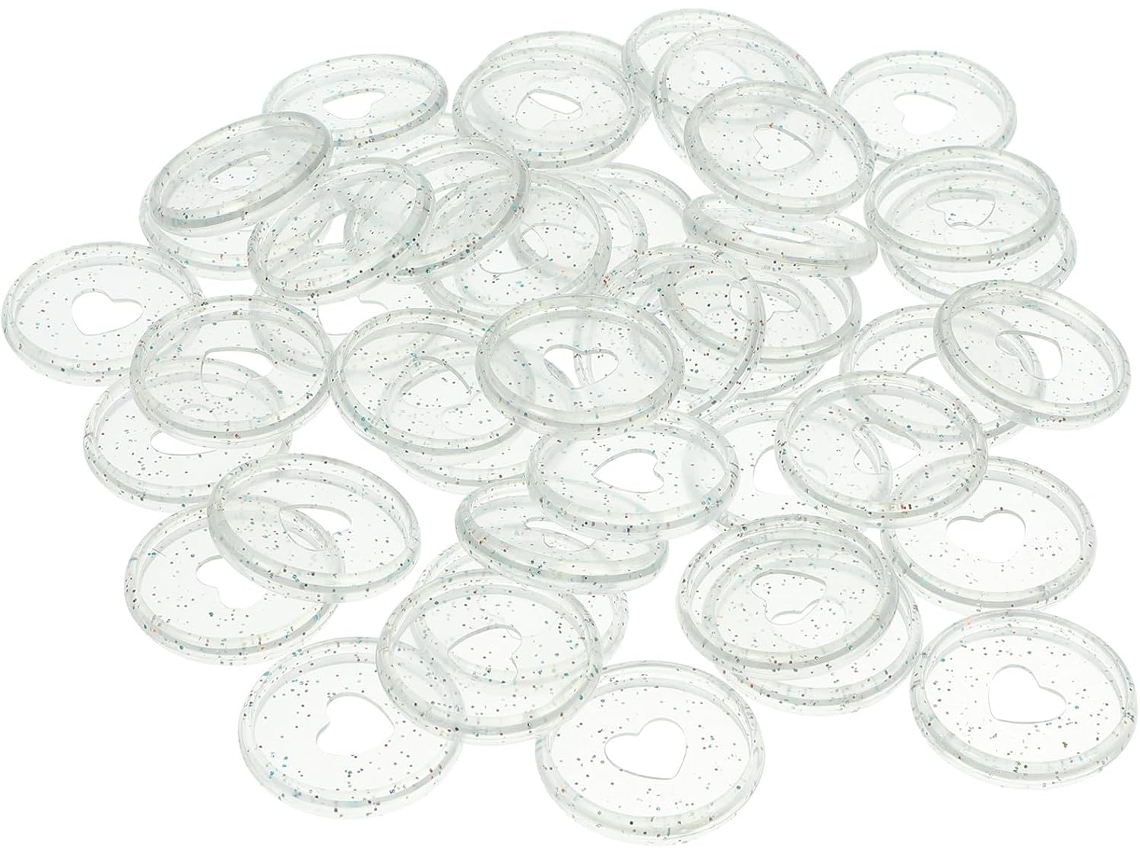 Conjunto de 50 discos redondos interligados em ABS para folhas de papel, laptops, mesas e materiais escolares, para cadernos e pastas.