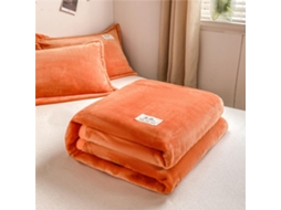 Manta de Flanela Fansu Cor Sólida Quente e Macia em Microfibra Ideal para Cama Sofá Todas as Estações 230x250c