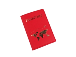 Porta-passaporte Elegante Em Couro Pu Com Impressão De Letras, Porta, Etiqueta De Bagagem E Porta, Endereço Para Mala
