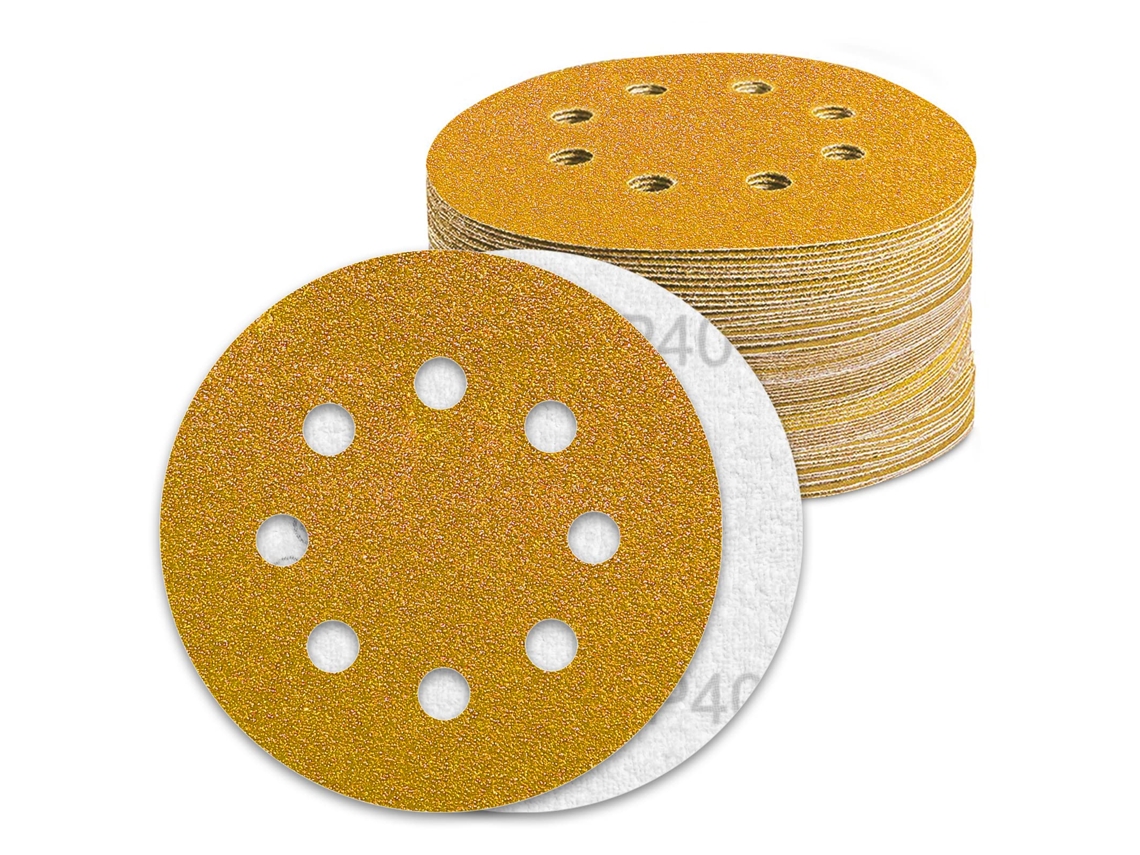 Lixa De Disco De 5 Polegadas 8 Furos,125 Unidades,lixas Abrasivas Para Polimento E Desbaste,atacado Btforus