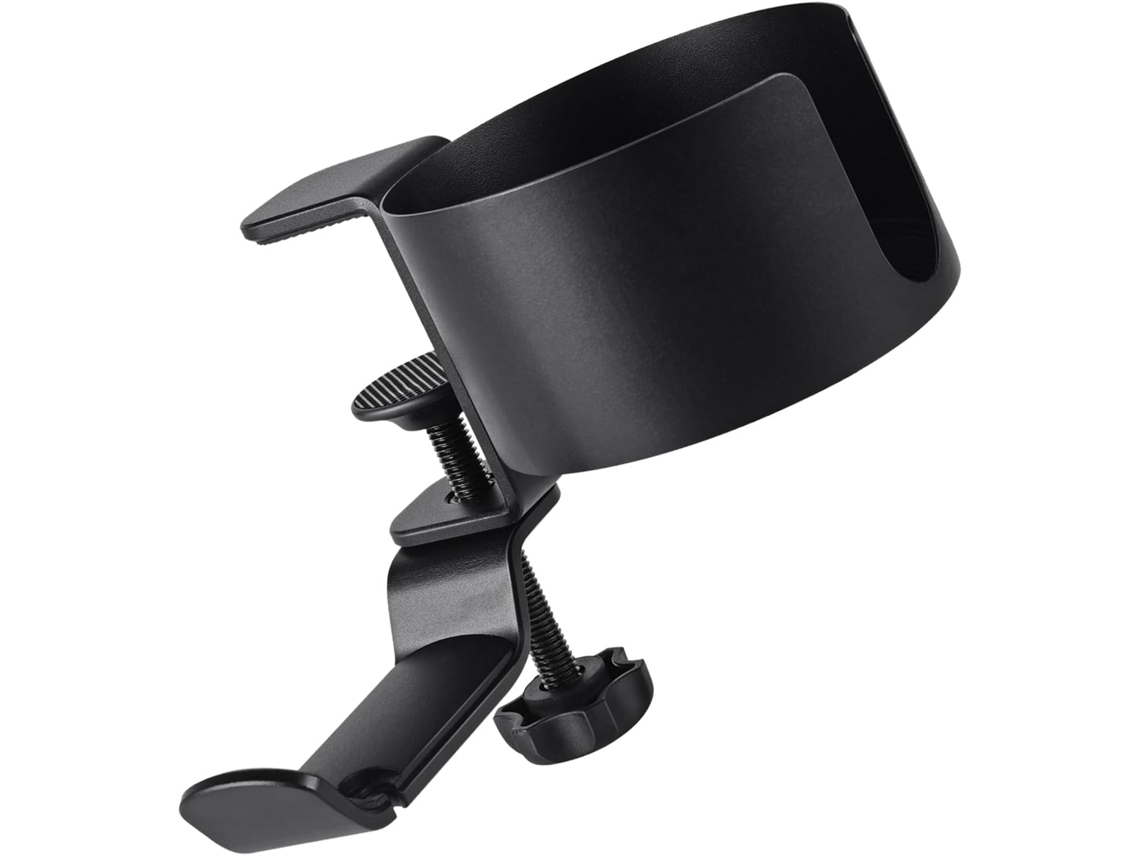 Suporte De Mesa 2 Em 1 Com Clipe Para Copos E Suporte Para Fones De Ouvido, Fácil De Instalar Para Quem Trabalha