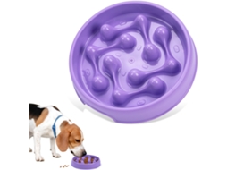 Tigela para Cães e Gatos com Capacidade para 5 Dl Roxa, Antiderrapante AQUAFORGE