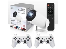 Projetor De Filmes Inteligente Cinemaster Pro 4k, Combo Para Jogos E Videogame Com 2 Controles Ly Ebike