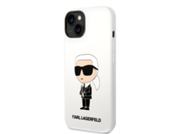 Capa para iPhone 14 Plus KARL LAGERFELD Silicone Rígida Branco
