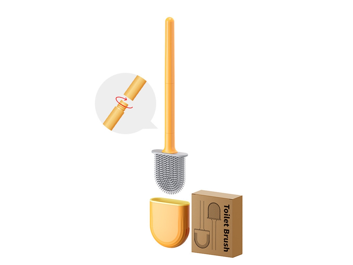 Escova de Vaso de Silicone com Suporte MDUG