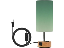 Abajures De Mesa Junzan Estilo Fazenda, Luminárias De Cabeceira Com Portas Usb C E A, Lâmpadas Inclusas, Para Escritório