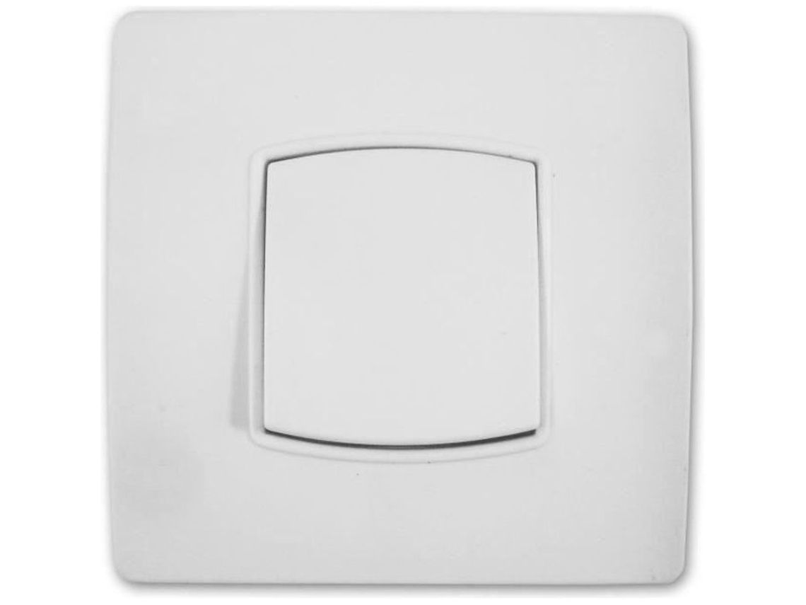 Interruptor Zenitech Com Botão De Parafuso Garras Diwone Branco
