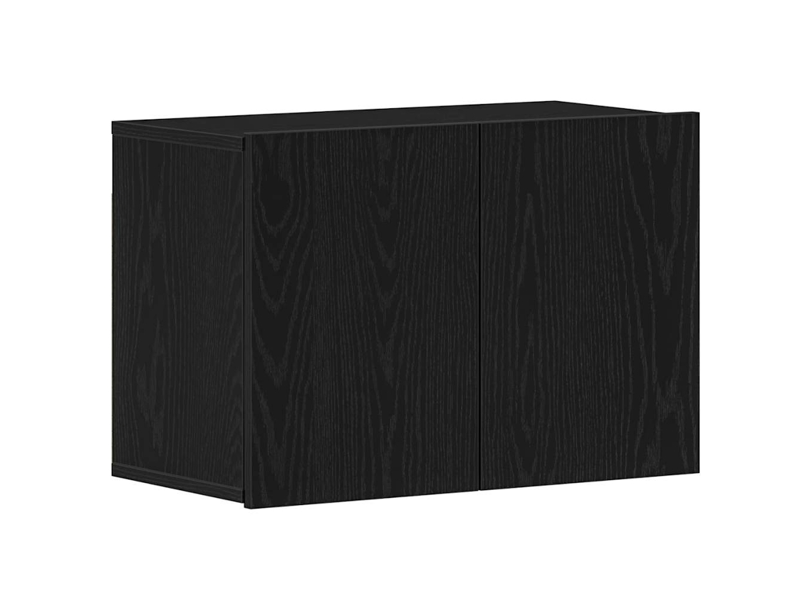 Móvel de Tv Carvalho Preto 60x30x41 cm Madeira Projetada MAISON EXCLUSIVE