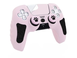 Capa de Silicone VELTRIX para controle PS5, com capas de joystick e adesivo para touchpad