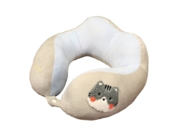 Almofada Cervical Fofa Formato U com Estampa de Animal, para Voos e Escritório, Mede Aproximadamente 30x30cm AQUAFORGE