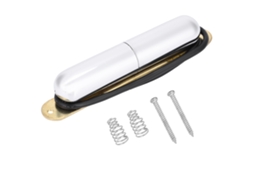 Captador de Guitarra Elétrica de Bobina Simples com Ímã Alnico V, Formato de Batom, Prata AQUAFORGE