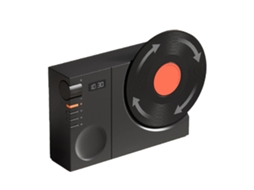 Toca discos Vintage Bluetooth LAXISCREED com Relógio