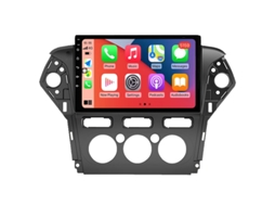 Auto Rádio Carro Bluetooth Autoradio 8GB RAM 128G ROM CarPlay Navegação GPS Ecrã Táctil RoverOne para Ford Mondeo Fusion 4 2006-2010  