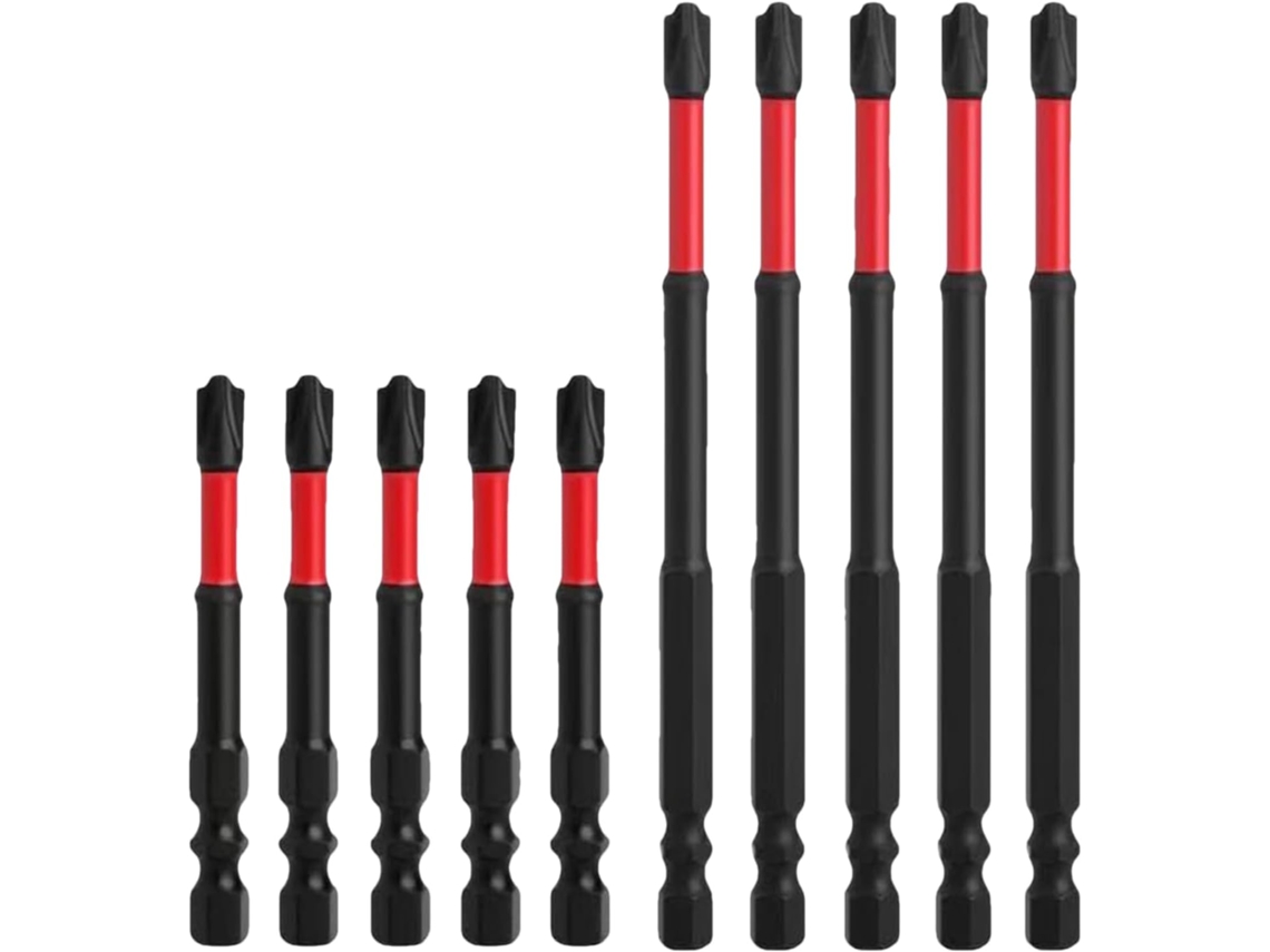 Conjunto De Bits Chave Fenda Com Cabo Resistente E Antiderrapante, Ao