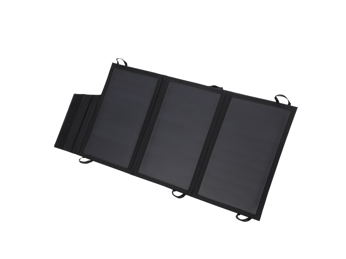 Carregador Solar Plegável 15w com 2 Portas Usb