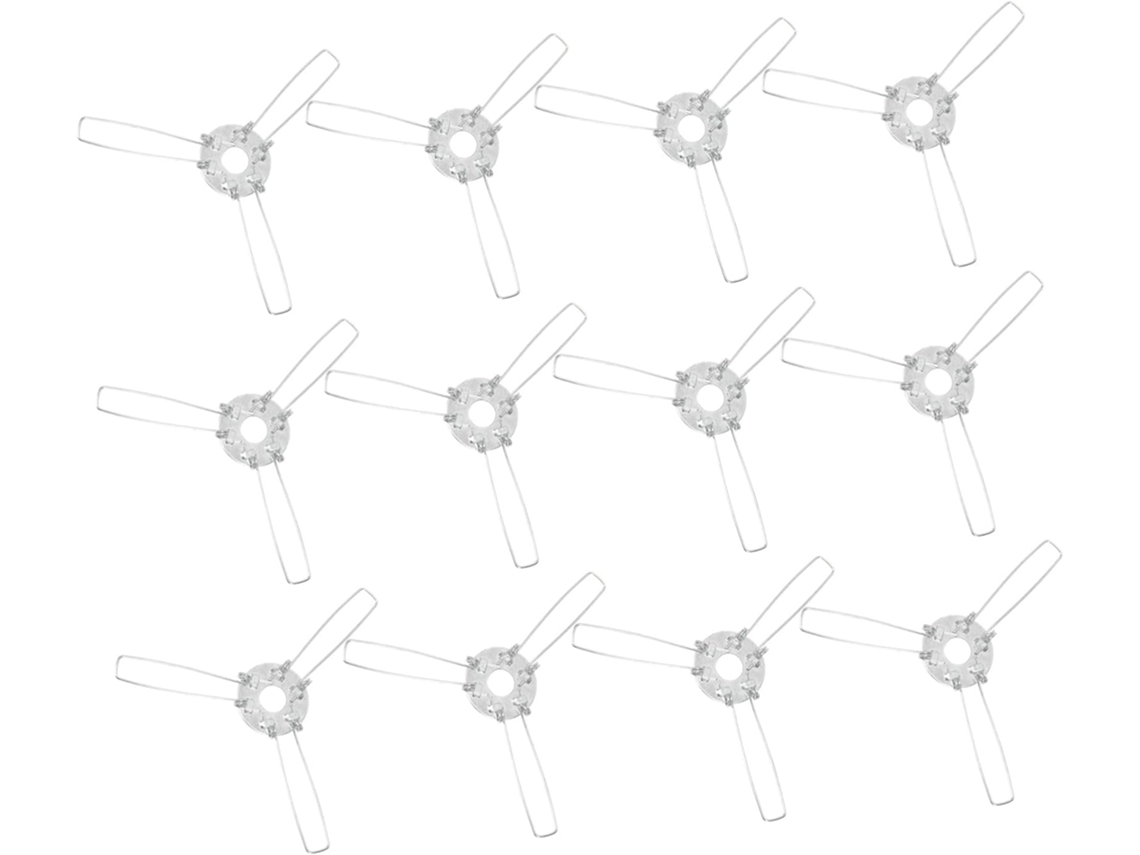 12 3 Presilhas De Mola De Metal Branco Fáceis De Instalar - Peças Acessórias Para