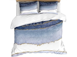 Capa de Edredom com 2 Fronhas 65x65cm em Microfibra Fronha 220x240cm,