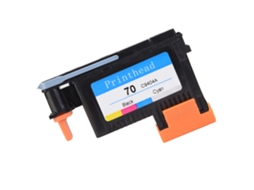Cabeçote De Impressão Hp 70 Para Designjet Z2100 Z3200 Z3100 Series Preto Mate+ciano C9404a