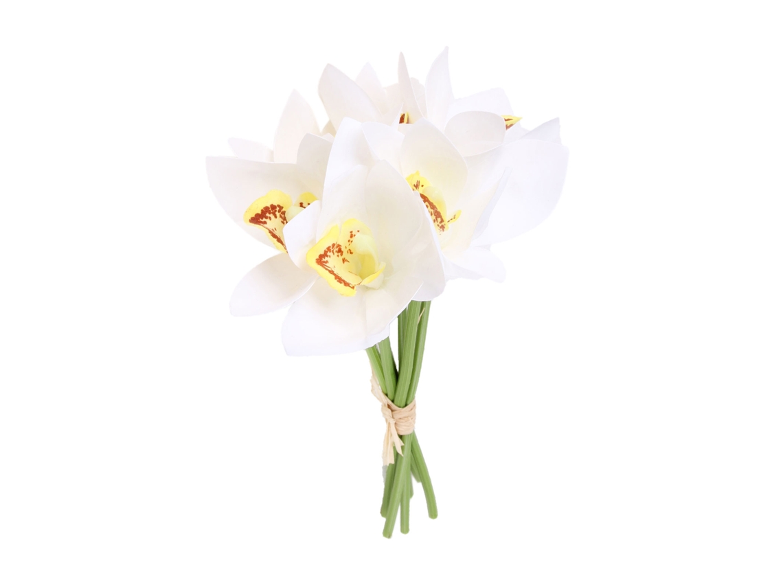 Ramo de Orquídea Cymbidium Pequena, 6 Ramos, para Decoração LAXISCREED