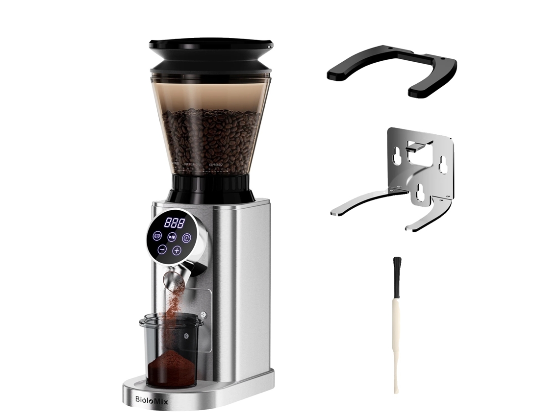 Moedor De Café Elétrico Com Discos Cônicos, 48 Configurações De Moagem Ajustáveis, Estrutura Em Aço Inoxidável, Cg210, 220v, Ue Oem