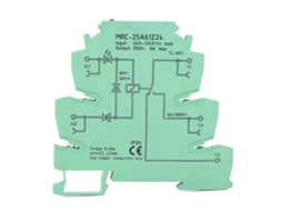 Módulo de relé de interface eletromagnética para PLC MRC 25A61Z24 entrada 24VDC ultra fino