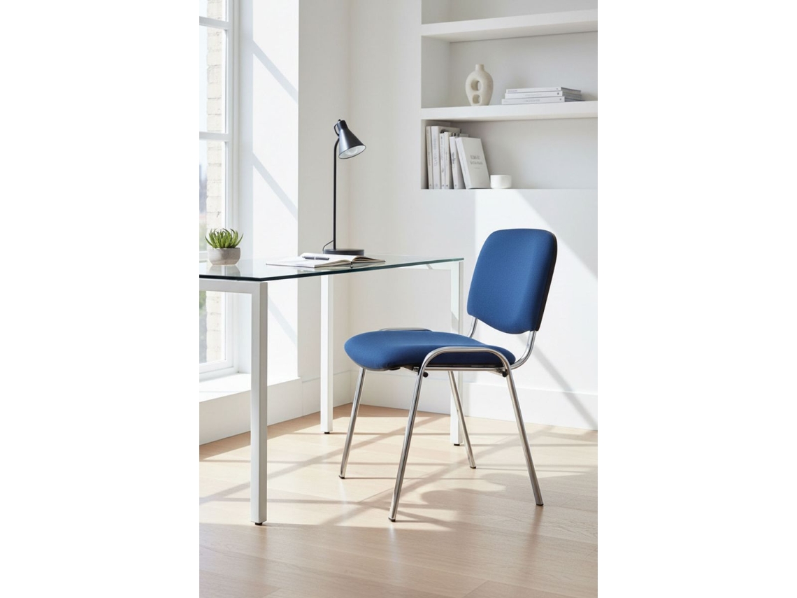 Pack 4 Cadeiras Chrome Ofis - Azul