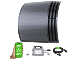 Kit Solar Lionshee Para Varanda 800 W (4 Painéis Flexíveis De 240 W, Microinversor De 800 W) Wifi, Aplicação Móvel, Ip67