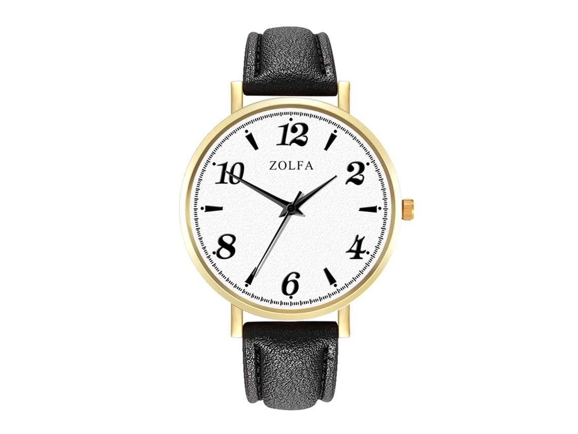 Reloj De Cuarzo Elegante Y Casual Unisex Para Pareja Regalo (negro)